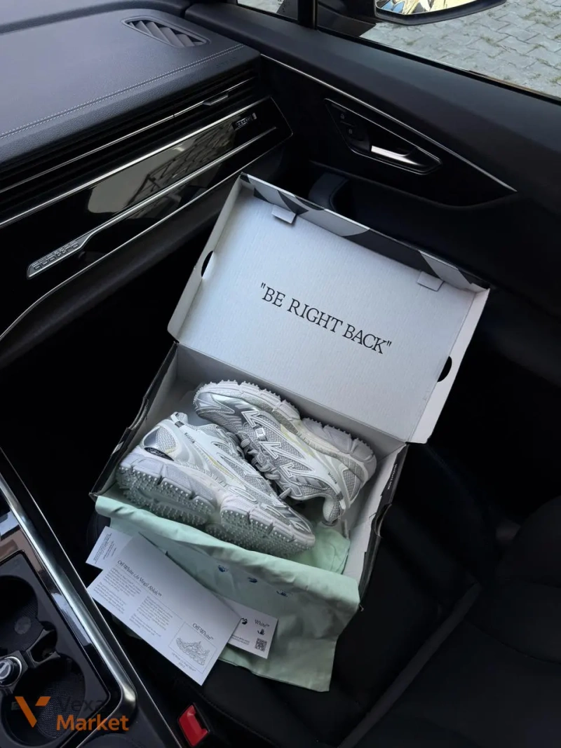 Кросівки Off-White Be Right Back Gray/Silver — фото 5