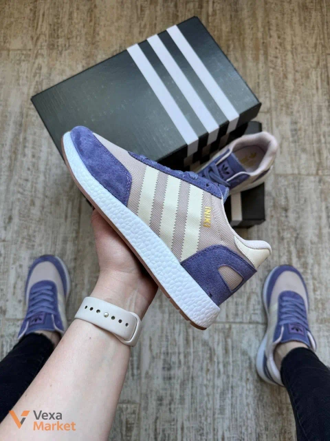 Кросівки жіночі Adidas Iniki Beige & Violet
