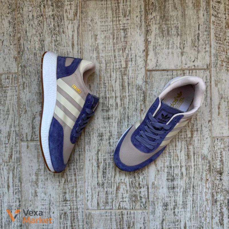 Кросівки жіночі Adidas Iniki Beige & Violet — фото 8