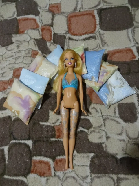 Кукла Барби русалка Мерлия Mattel 1999 на щелчках в костюме русалки