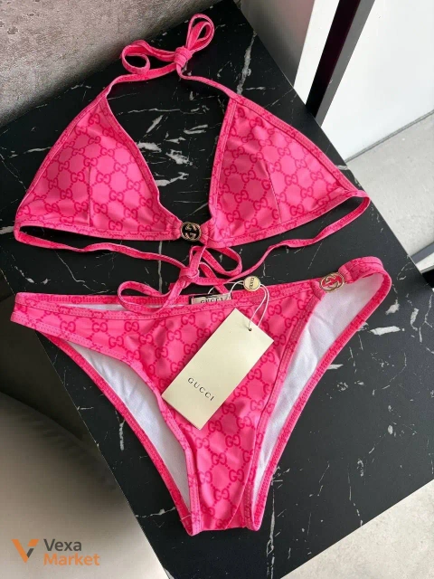 Купальник Gucci рожевий розміри S, M, L