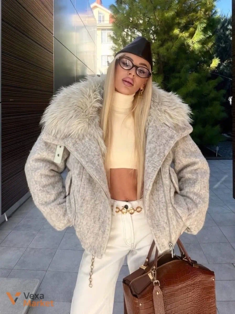 Куртка Max Mara з верблюжої шерсті та натурального хутра