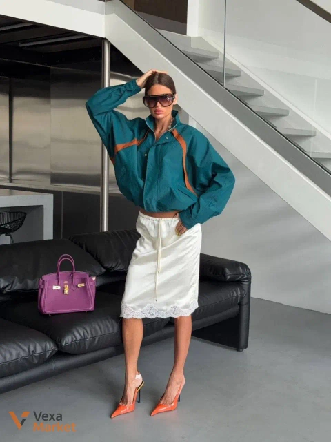 Куртка ветровка и юбка YSL