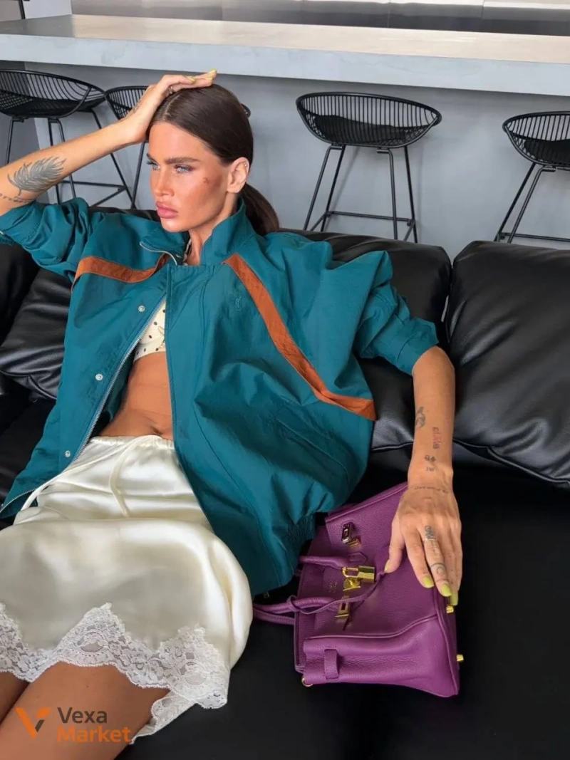 Куртка ветровка и юбка YSL — фото 7