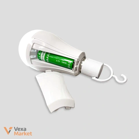 Лампочка LED FAE-3920 з 2 акумуляторами 18650 та гачком