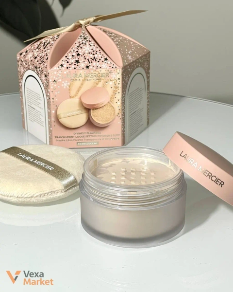 Laura Mercier Divinely Flawless Translucent Loose Setting Powder&Puff 29g Translucent
