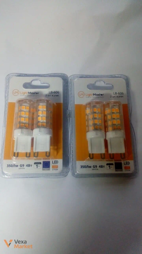 LED лампа LightMaster LB-604 G4 4 Вт 2700 K прозора 2 шт./уп.