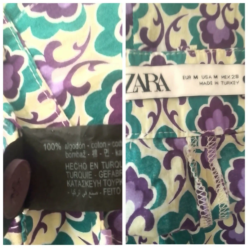 Легкі жіночі брюки з бавовни Zara р.44. — фото 8