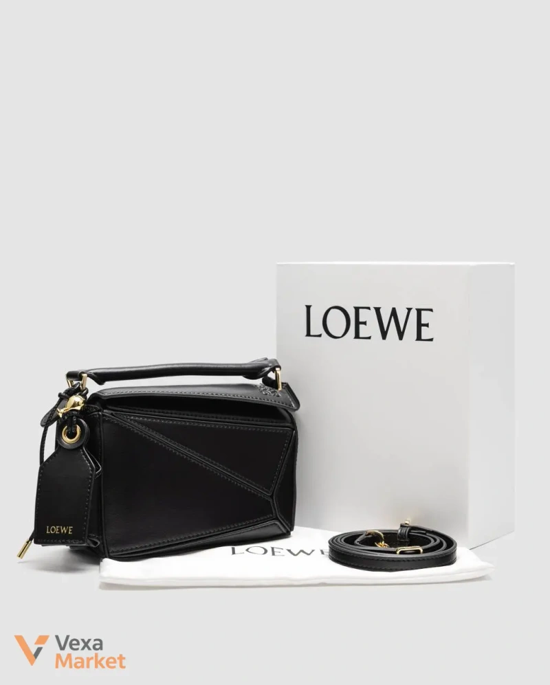 Loewe mini Puzzle сумка з гладкої шкіри — фото 2