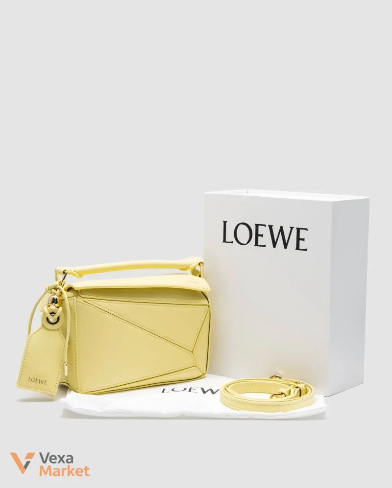 Loewe mini Puzzle сумка з гладкої шкіри — фото 3