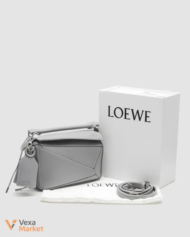 Loewe mini Puzzle сумка з гладкої шкіри — фото 4