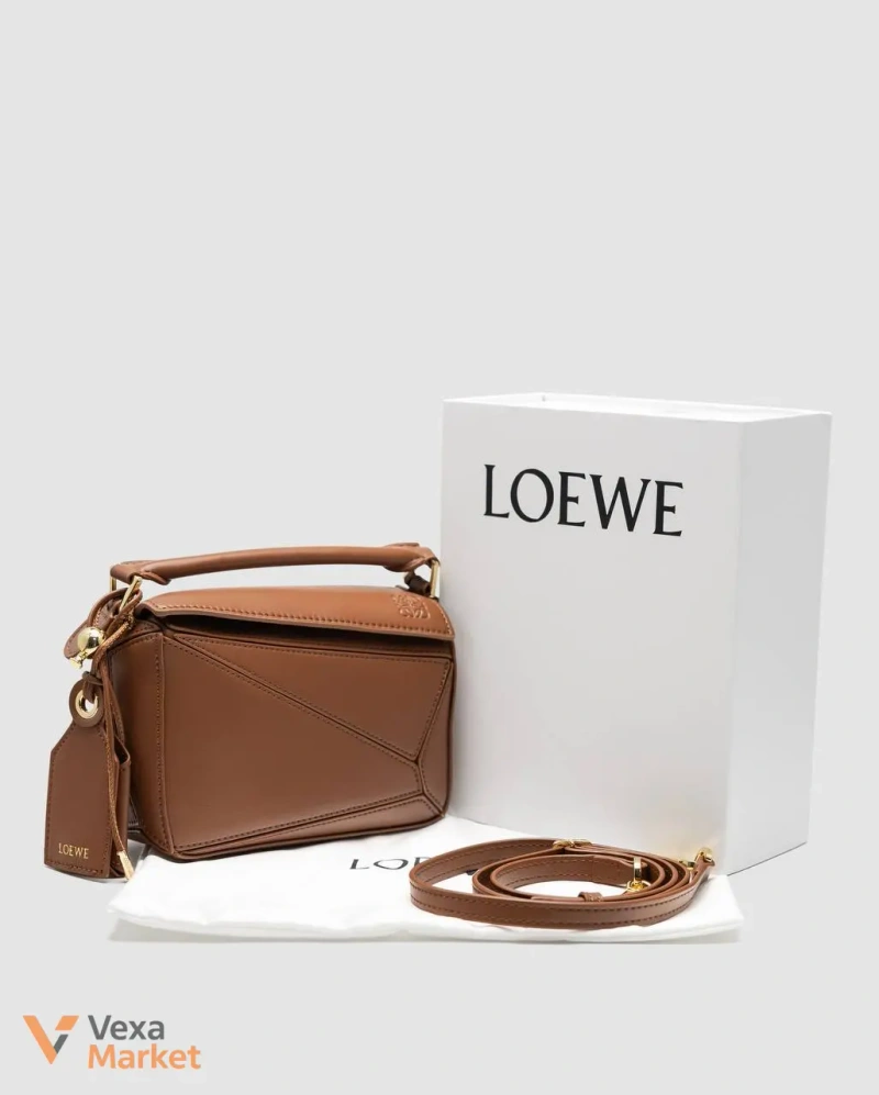 Loewe mini Puzzle сумка з гладкої шкіри — фото 5