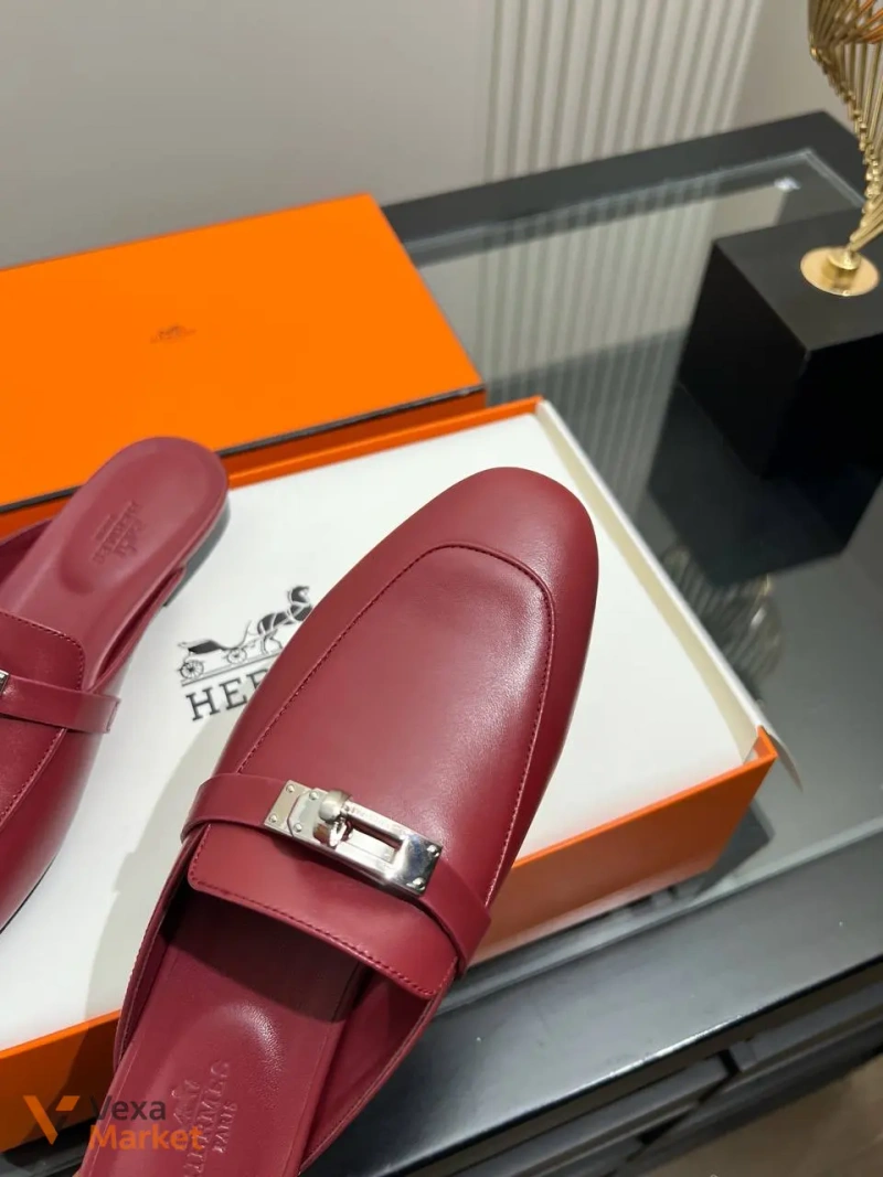 Лофери (мюлі) Hermes premium натуральна шкіра/замша — фото 6