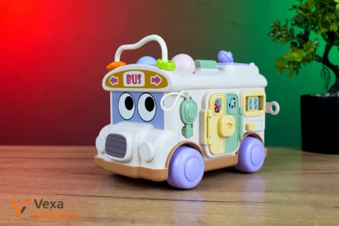 Логічний автобус розвиваючий для дітей від 10 місяців
