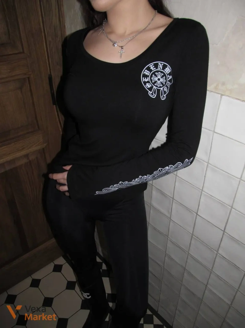 Лонгслів Chrome Hearts універсальний розмір — фото 4