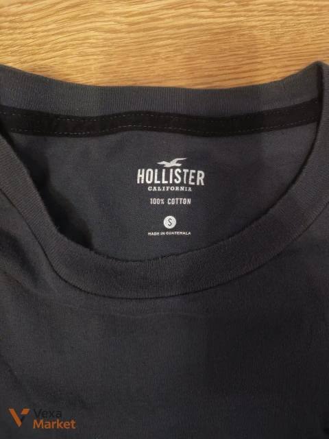 Лонгслів Hollister темно-сірий, розмір S