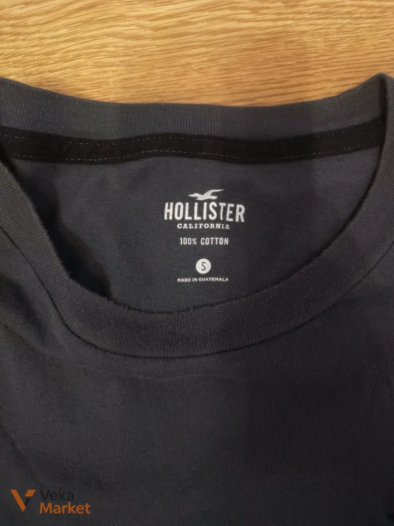 Лонгслів Hollister темно-сірий, розмір S