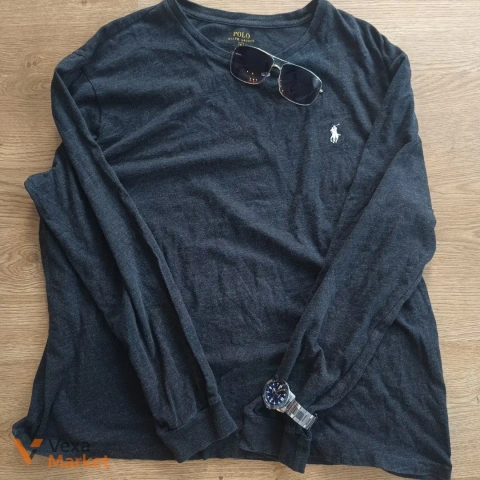 Лонгслів Polo Ralph Lauren XL чорний