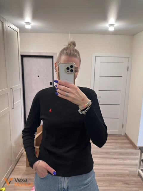 Лонгслів Ralf Lauren з вишивкою логотипу
