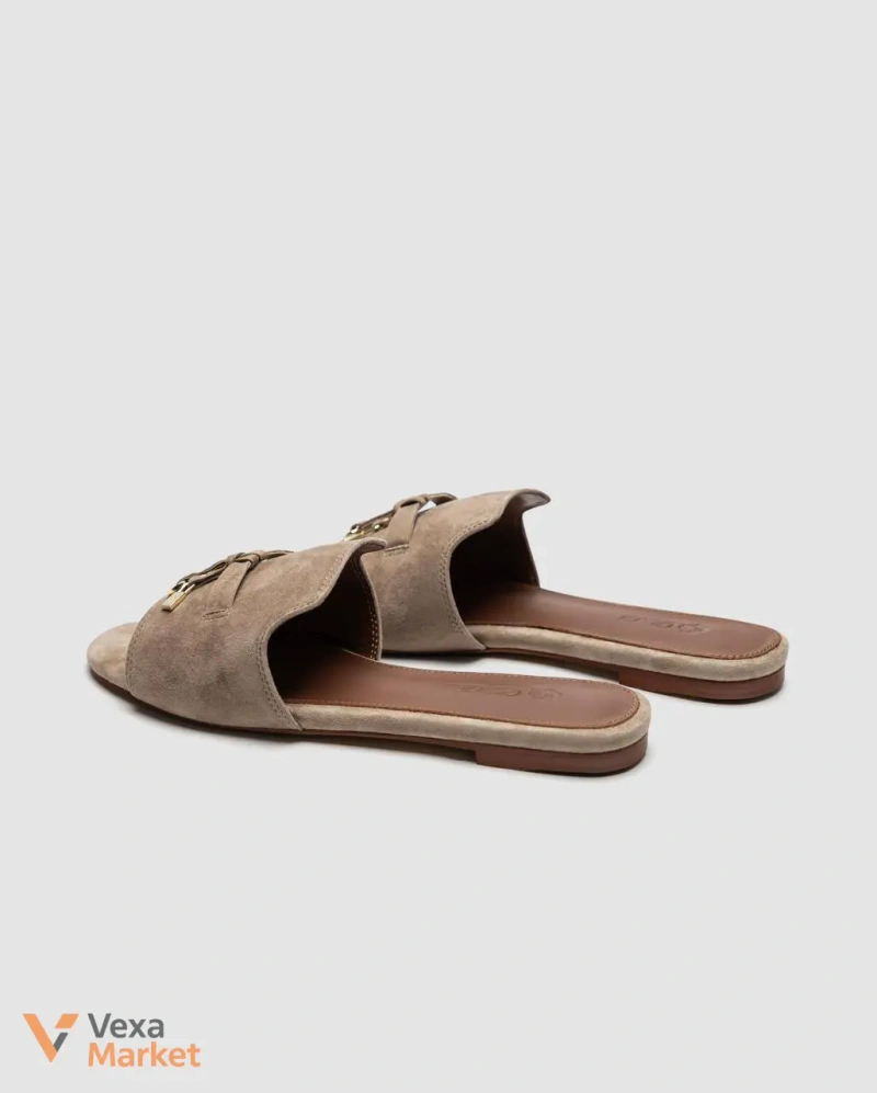 Loro Piana Summer Charms Sandal Suede Sandstone — фото 8