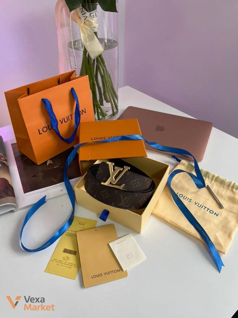 Louis Vuitton Iconic 35 mm Belt Gold — фото 2
