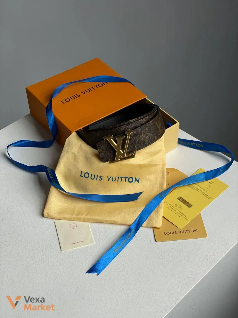 Louis Vuitton Iconic 35 mm Belt Gold — фото 7