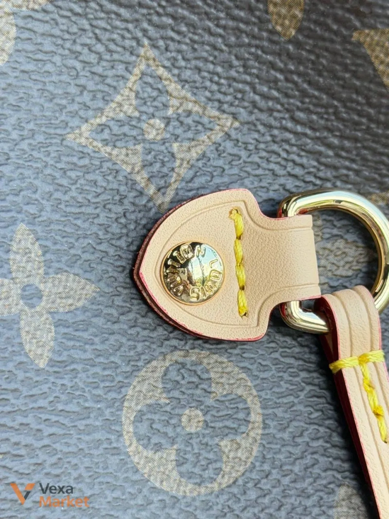 Louis Vuitton Neverfull сумка шкіра та канва — фото 8