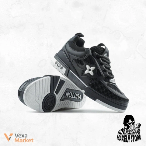 Louis Vuitton Skate Sneaker Black White