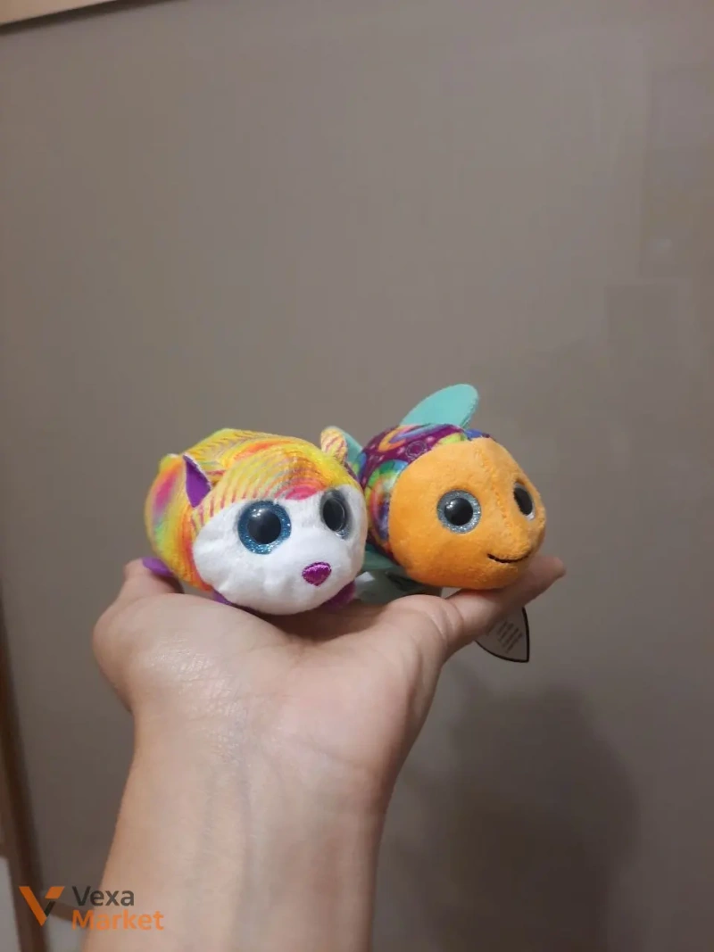 М'які іграшки брелоки Squishmallows, цуценята, ведмедики — фото 8