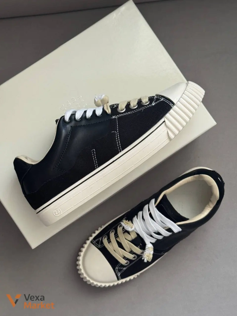 MAISON MARGIELA 'NEW EVOLUTION' кросівки текстиль, шкіра — фото 4