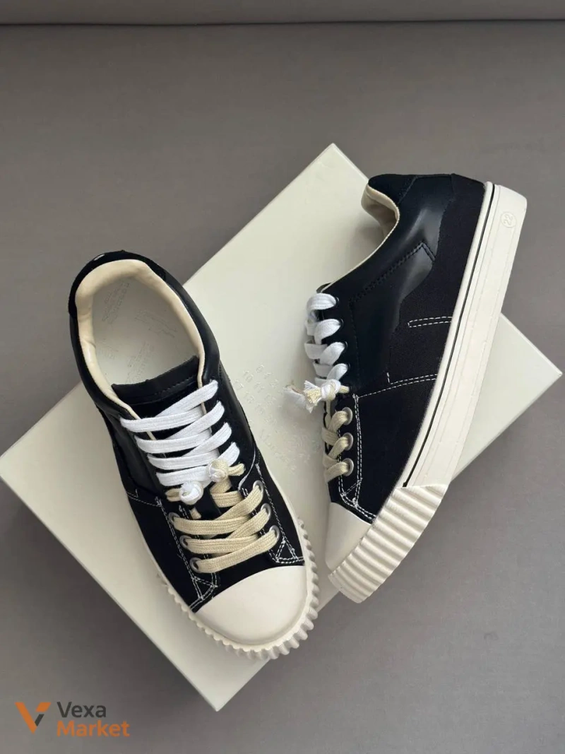 MAISON MARGIELA 'NEW EVOLUTION' кросівки текстиль, шкіра — фото 5