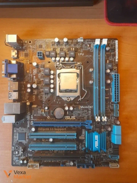 Материнська плата ASUS з процесором Intel Celeron G1620