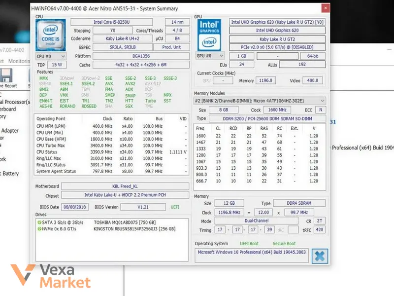 Материнська плата для ноутбука Acer Nitro AN515-31 LA-E892P — фото 3
