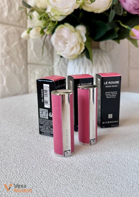 Матова помада Givenchy Le Rouge Sheer Velvet, відтінок 16