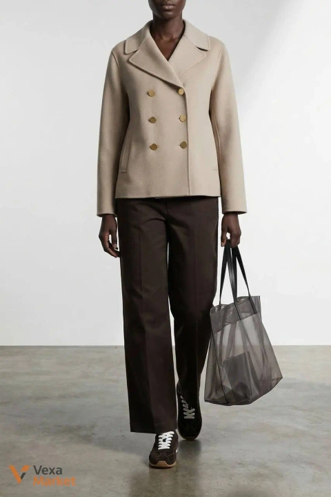 Max Mara жакет SmmMargot бежевий 100% вовна