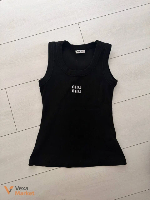 Майка Miu Miu чорна розмір S