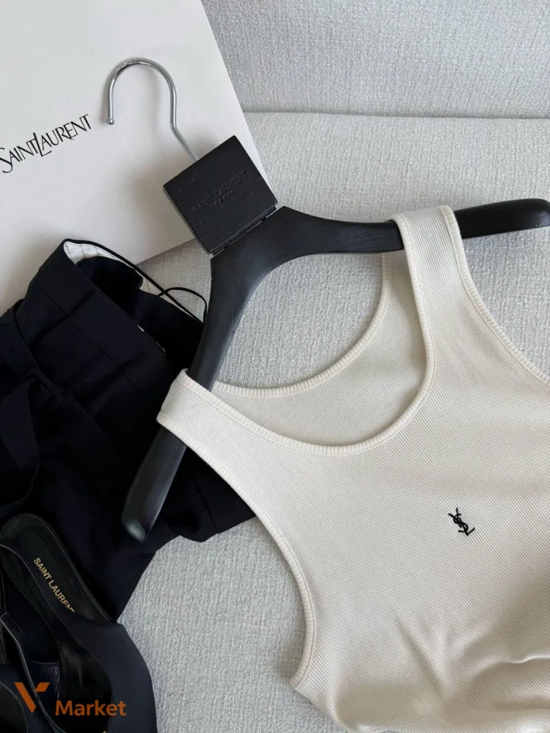 Майка YSL універсального розміру з 100% котону — фото 3