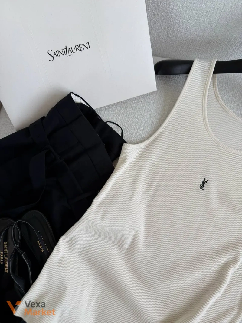 Майка YSL універсального розміру з 100% котону — фото 4