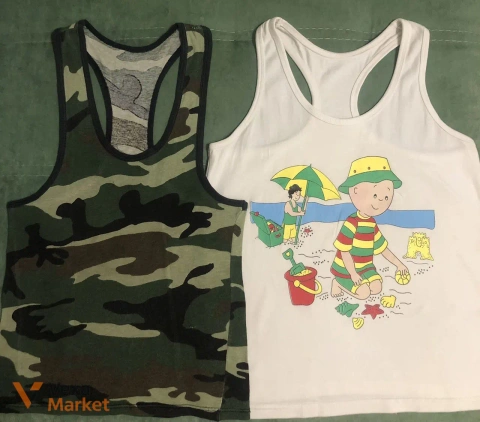 Майки для мальчика (2 шт.) на 4-6 лет