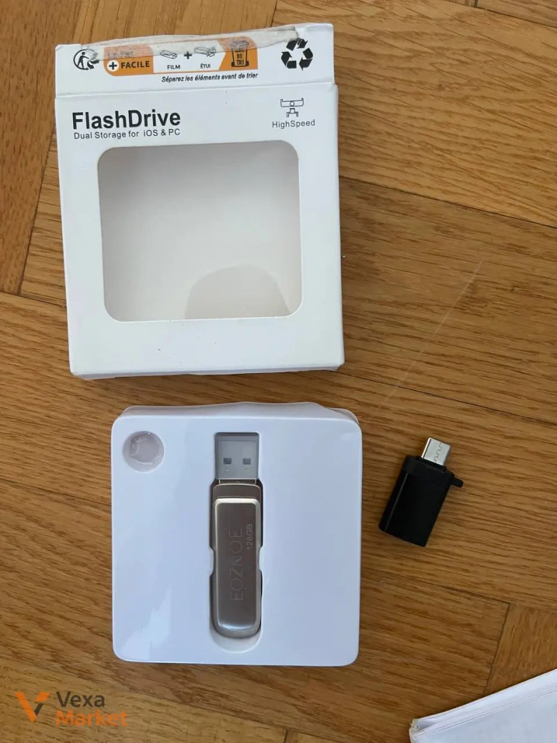 Металевий USB-флеш-накопичувач EOZNOE 128GB USB 3.0 Lightning — фото 2