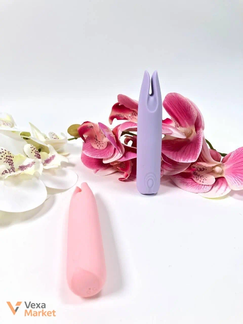 Мини-вибратор Funny Toy "Soft" из жидкого силикона, 10 режимов вибрации