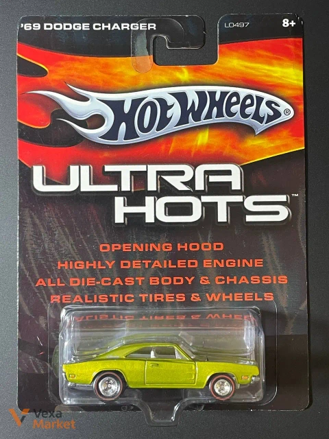Модель автомобіля Hot Wheels '69 Dodge Charger Ultra Hots