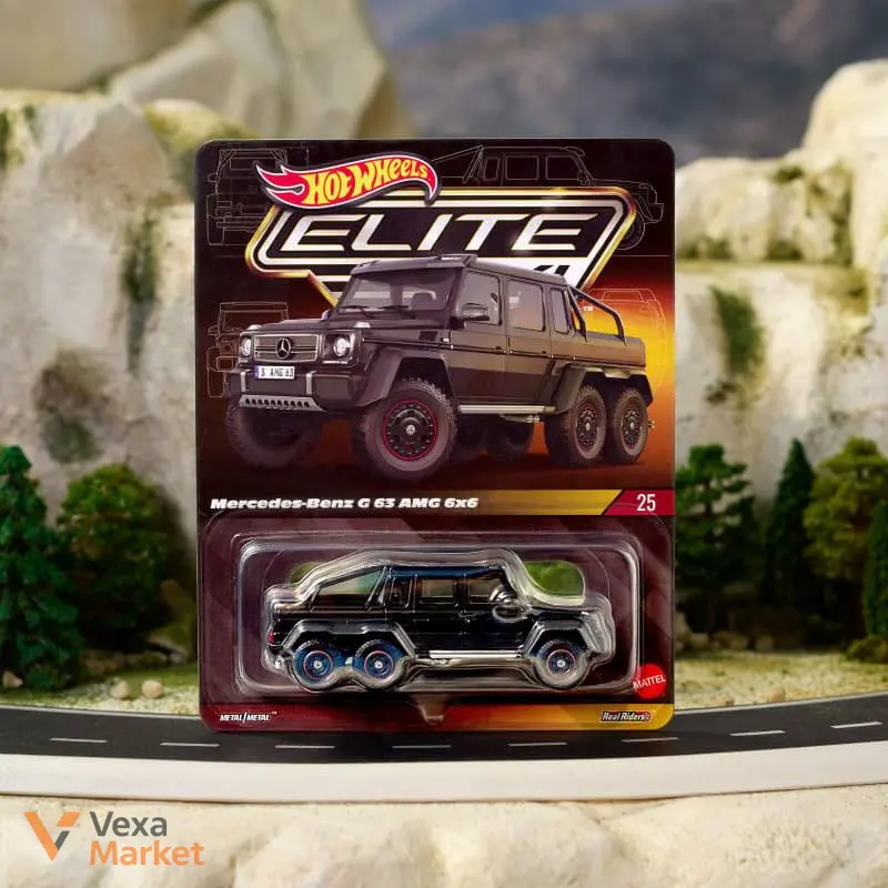 Модель автомобіля Hot Wheels Elite 64 Mercedes-Benz G 63 AMG 6x6 — фото 6