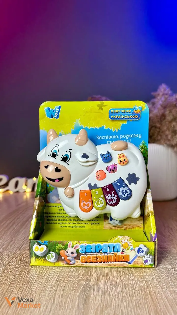 Музична розвивальна іграшка "Звірята всезнайки" від WToys — фото 5