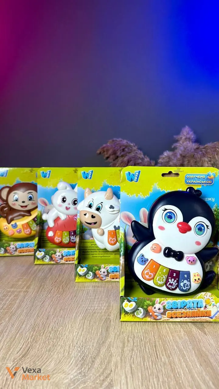 Музична розвивальна іграшка "Звірята всезнайки" від WToys — фото 6