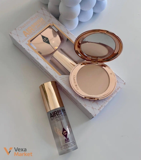 Набір Charlotte Tilbury Airbrush Flawless: пудра та фіксатор макіяжу