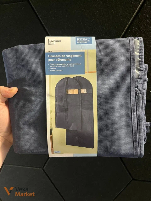 Набір чохлів для зберігання одягу LIVARNO home Basic, 2 шт