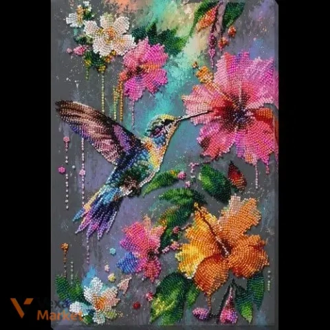 Набір для вишивання бісером "Тропічна гостя" Abris Art 22*32 см