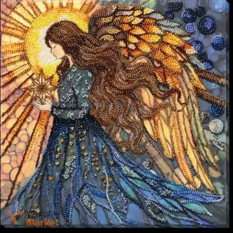Набір для вишивання бісером "Захисниця долі" Abris Art 25*25 см