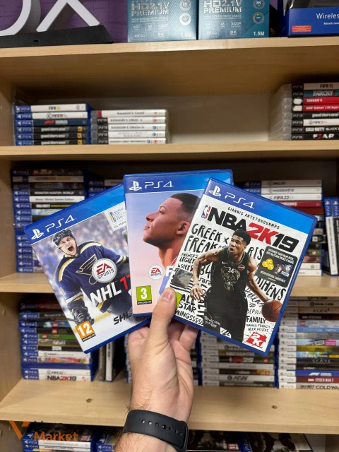Набір ігор для PlayStation 4: NHL 17, NBA 2K19 та інша гра